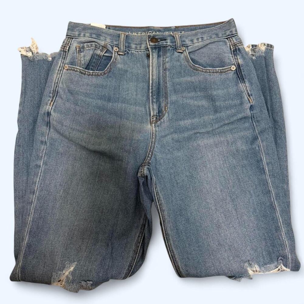 American eagle mom jean distressed